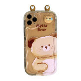 کاور مدل HELLO-BEAR طرح خرس فانتزی برجسته مناسب برای گوشی موبایل اپل iPhone 11 Pro Max