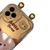 کاور مدل HELLO-BEAR طرح خرس فانتزی برجسته مناسب برای گوشی موبایل اپل iPhone 11 Pro Max