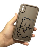 کاور مدل SLCN2 طرح دو خرس مهربان مناسب برای گوشی موبایل اپل iphone xs max