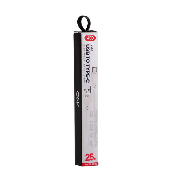 کابل تبدیل USB-C آکو مدل AS-32 طول 0.25 متر