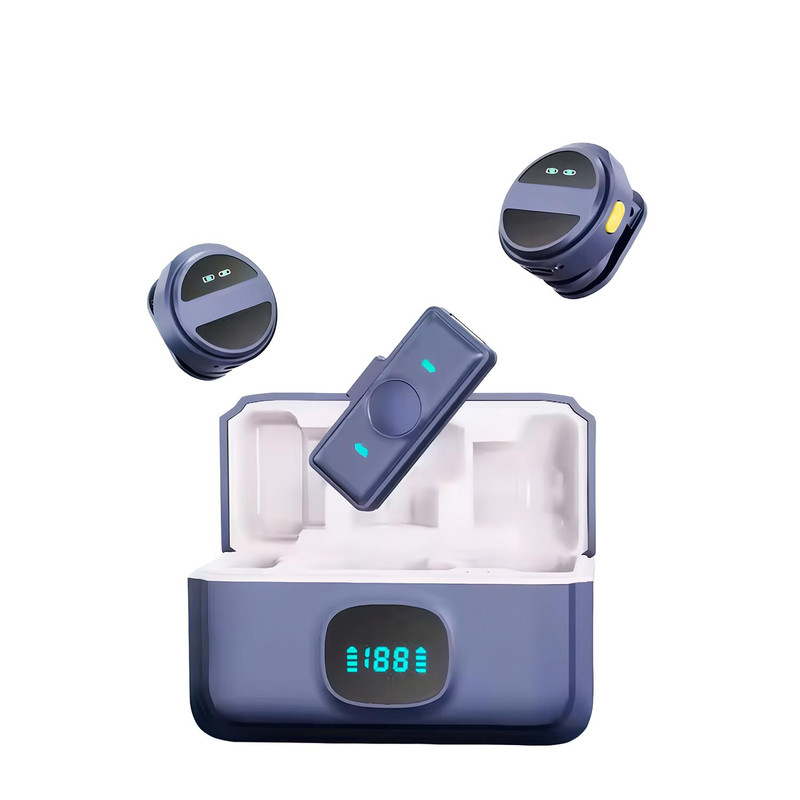 میکروفن یقه‌ای بلوتوثی آکو مدل AUB-10 با درگاه اتصال بلوتوث