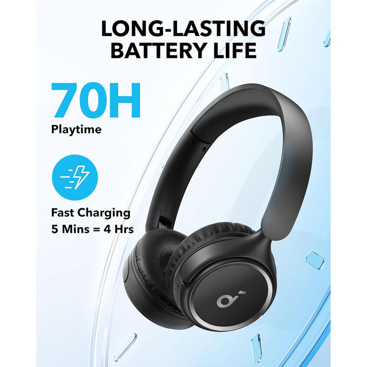 هدفون بلوتوثی انکر مدل Soundcore H30i صد در صد اورجینال با فاکتور رسمی