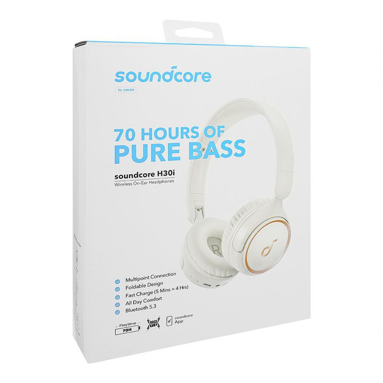 هدفون بلوتوثی انکر مدل Soundcore H30i صد در صد اورجینال با فاکتور رسمی